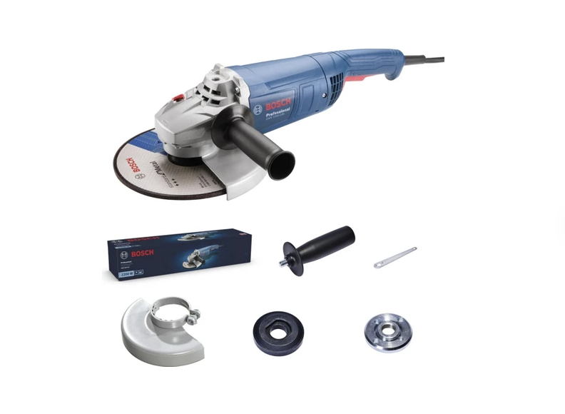 Bosch Professional GWS 2000-230 P Büyük Taşlama Makinesi (2.000 W, Disk Çapı: 230 mm, 6.500 dev/dak)