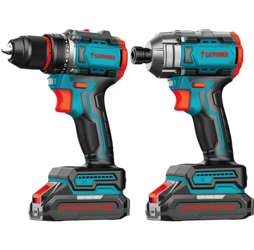 CATPOWER 5135 Kömürsüz Akülü Matkap ve Vidalama Seti 20V 2.0Ah